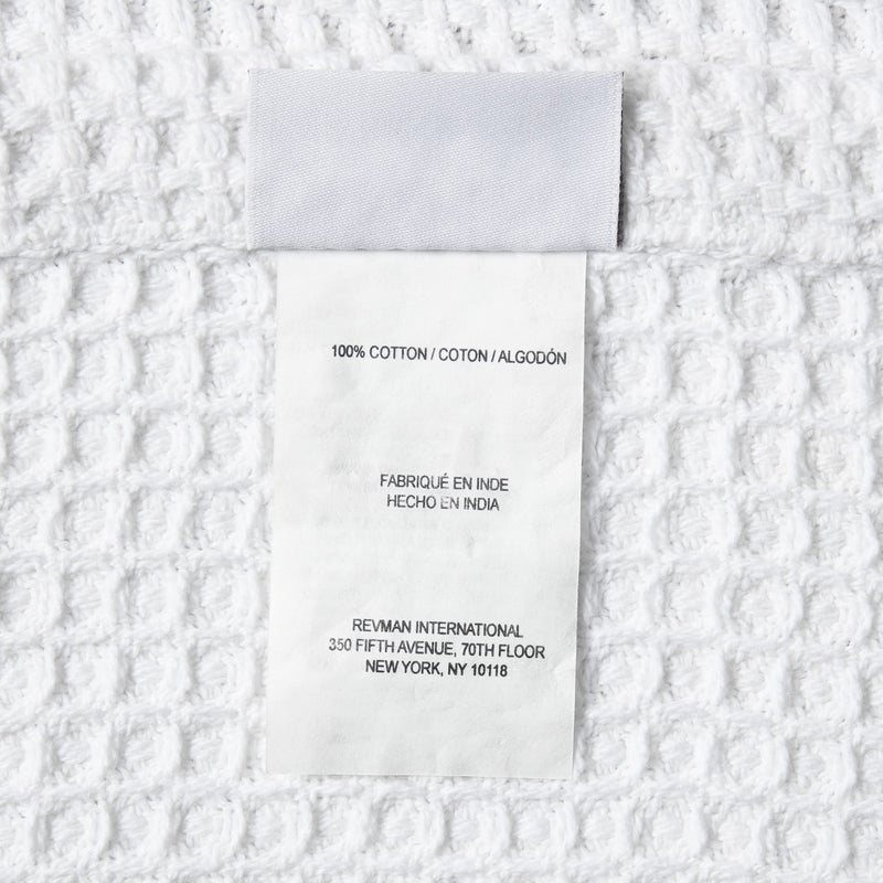 Vera Wang - Queen Blanket, Luxury Cotton Bedding, Super Soft Essentials with Waffle Weave Knit (Waffleweave White, Queen) - Image 3